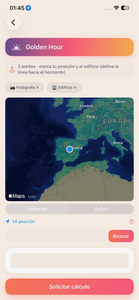 Sélection du point sur la carte